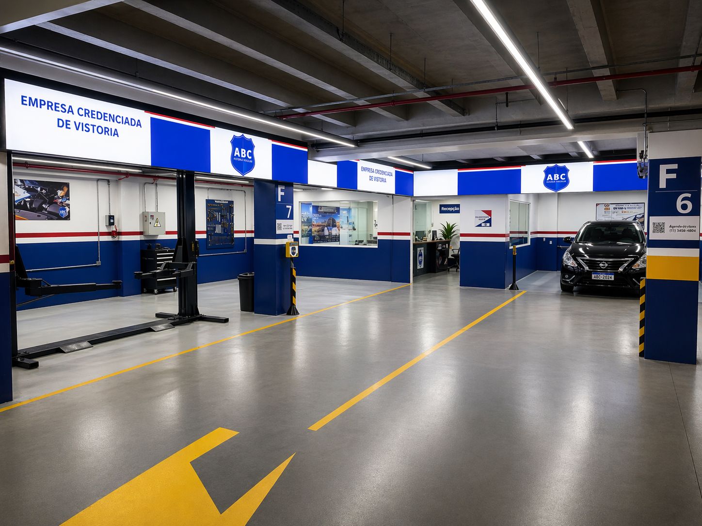Instalações ABC Vistorias no Shopping Atrium